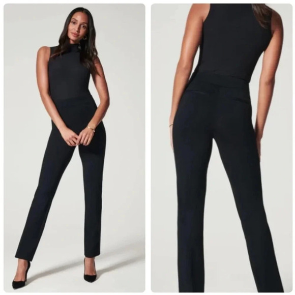 Spanx The Perfect Pant, Slim Straight in Classic Black Size Small - Picture 1 of 12
